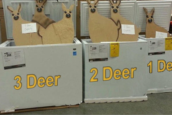 freezer size for deer